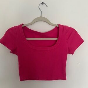 Pink Women's Crop Top